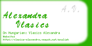 alexandra vlasics business card